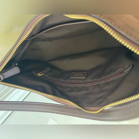 Kate Spade Loop Suede Chocolate Brown Hobo Bag EUC - Picture 5 of 9